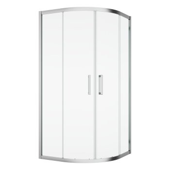 Душевая кабина Sanswiss Ocelia, полукруглая, раздвижные двери, 90×90×190 см, хромированный профиль